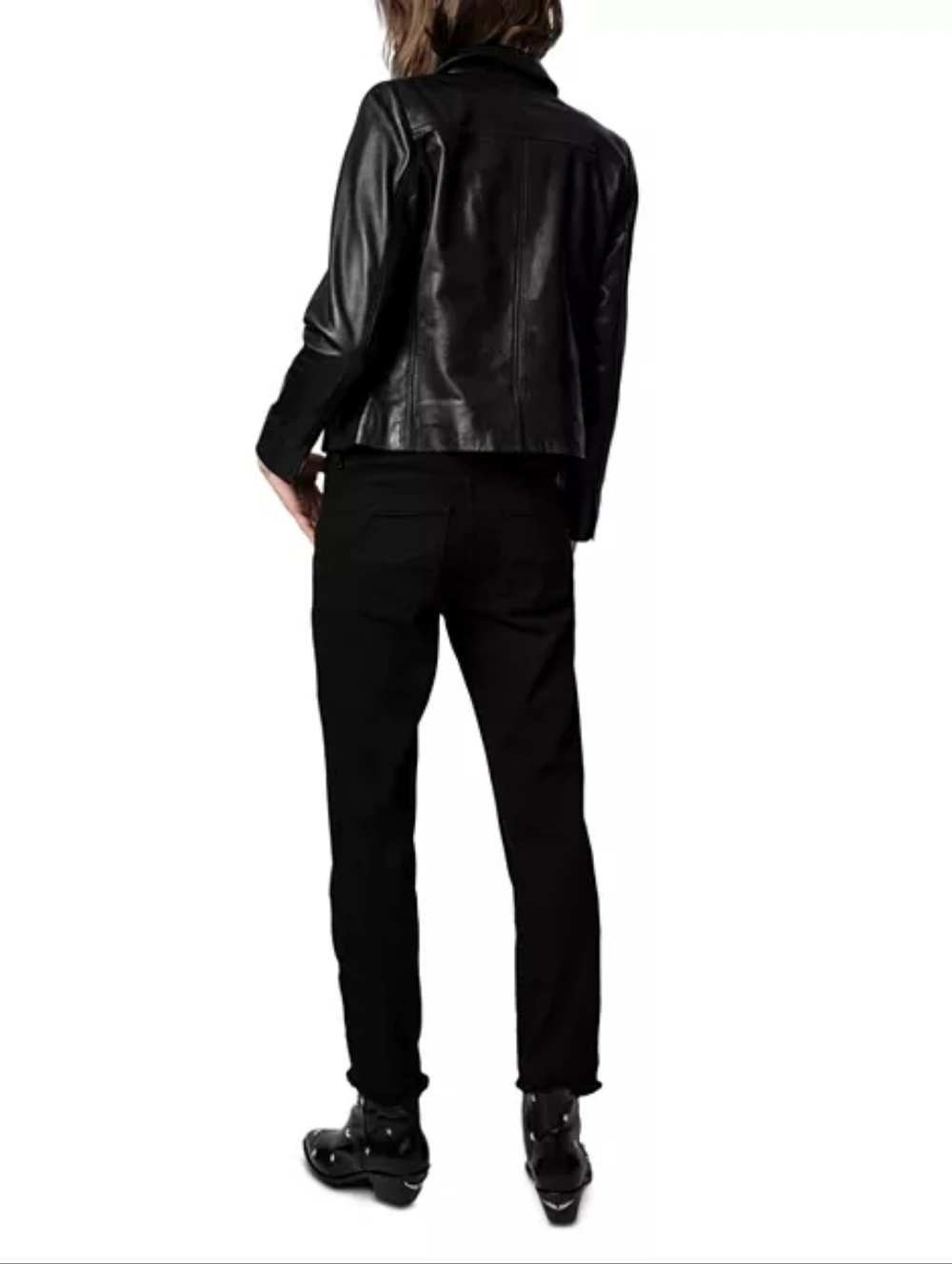 Zadig & Voltaire Liam Lamb Leather Button Up Jacket Nwt Size Small - Picture 7 of 16